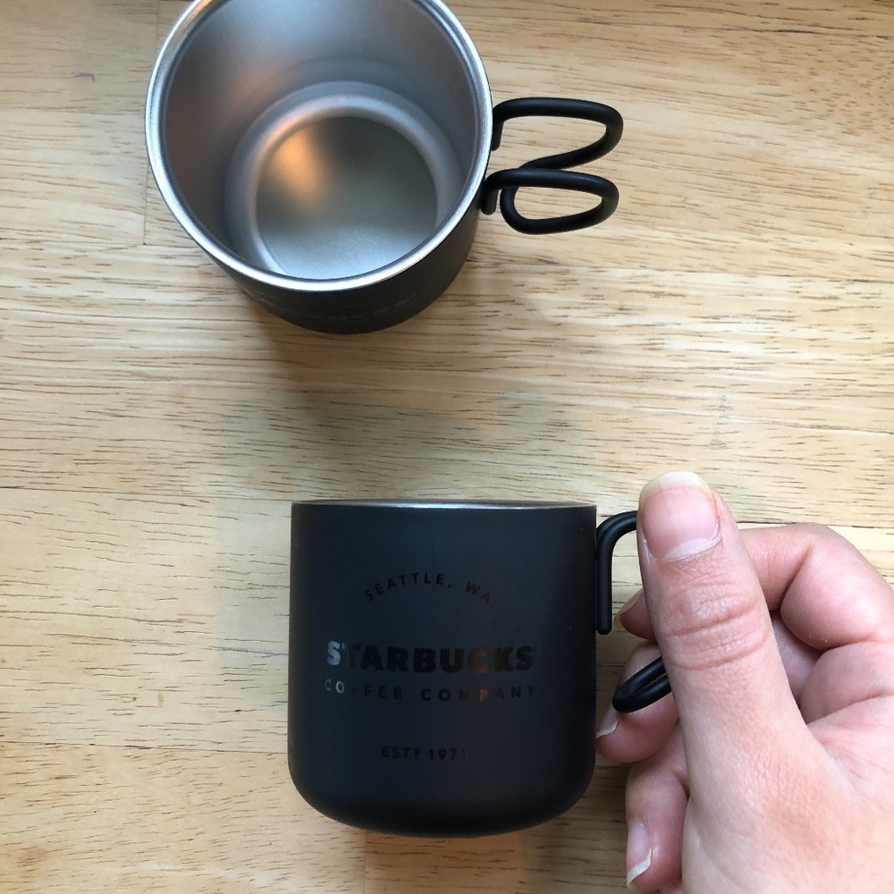 Starbucks | Black Metal Espresso Cups (Set of 2)